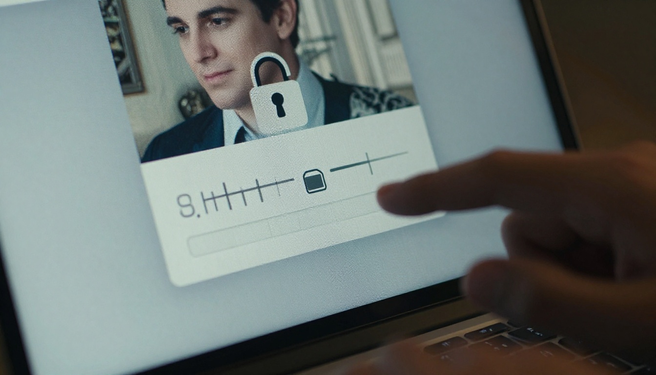 Laptop screen showing a digital lock icon and password entry field for private flipbook access