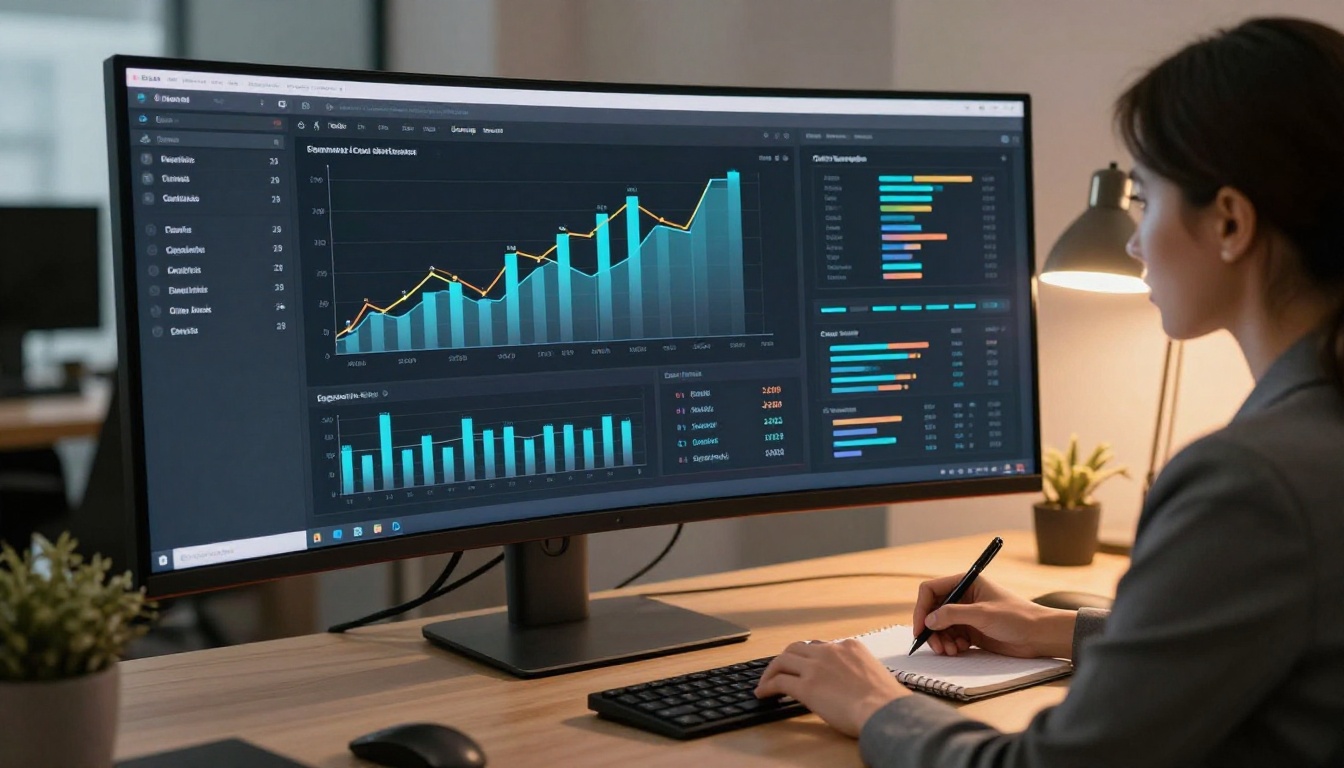 Analytics dashboard showing document performance metrics