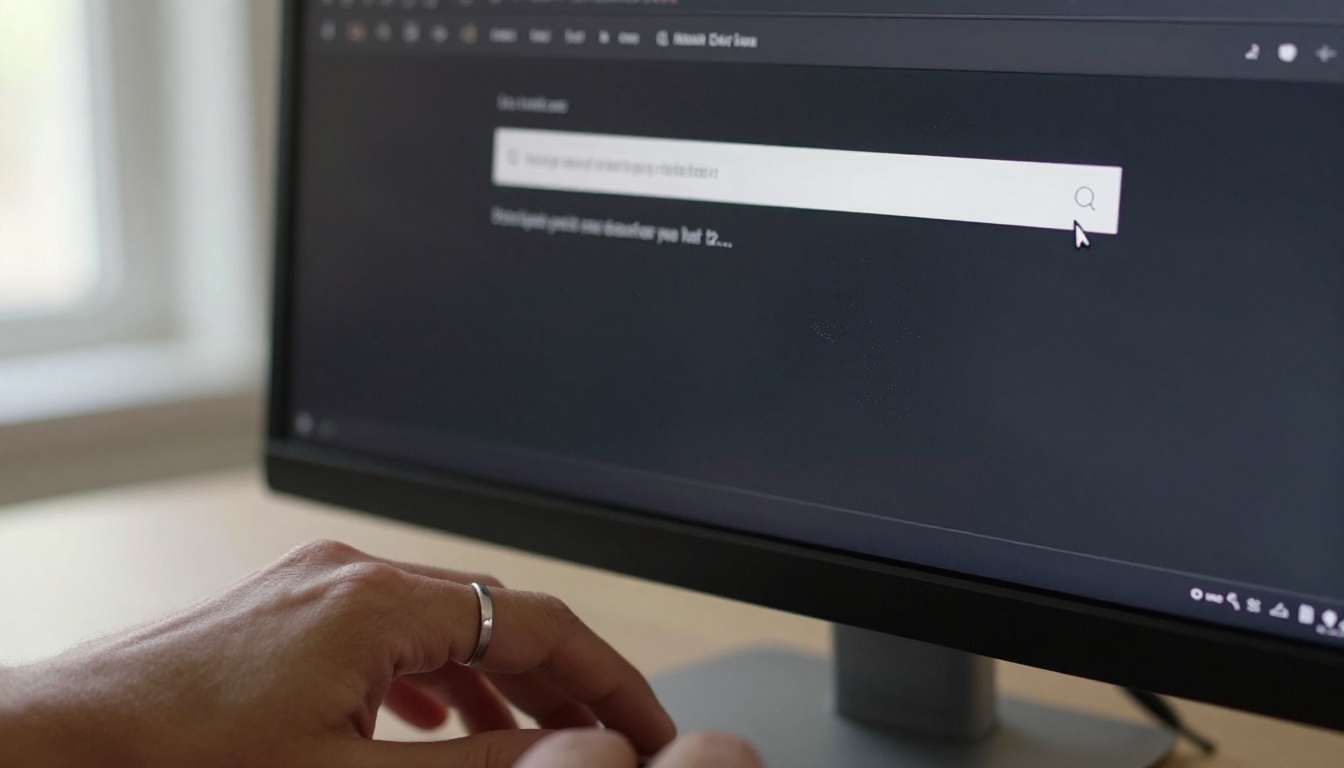 Close-up of browser interface showing a detailed video prompt in a dark-mode input field