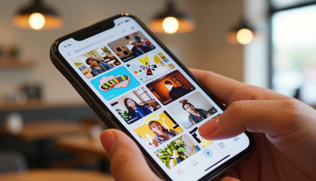 Vertical Reels content creation on smartphone