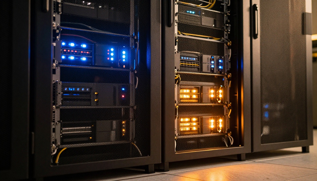 AI model architecture comparison in a professional server environment