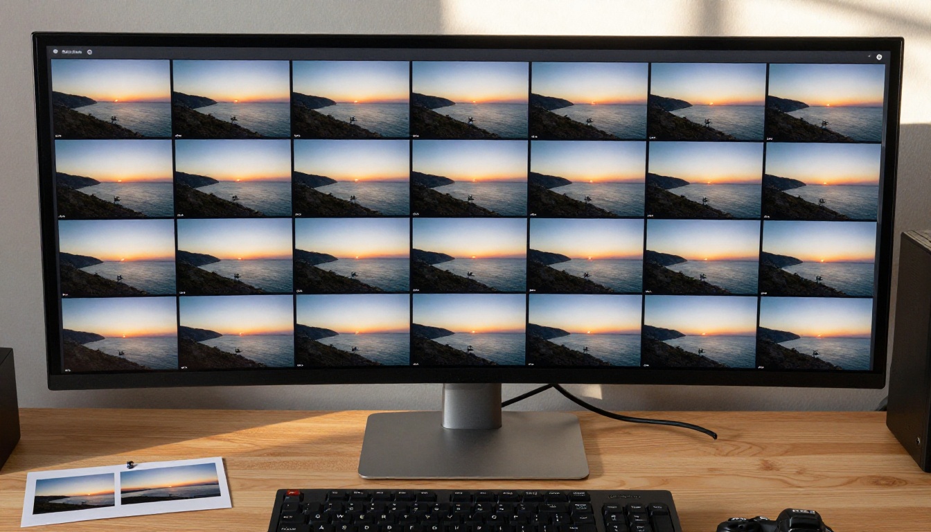 AI video editing workstation with consistent frame timeline
