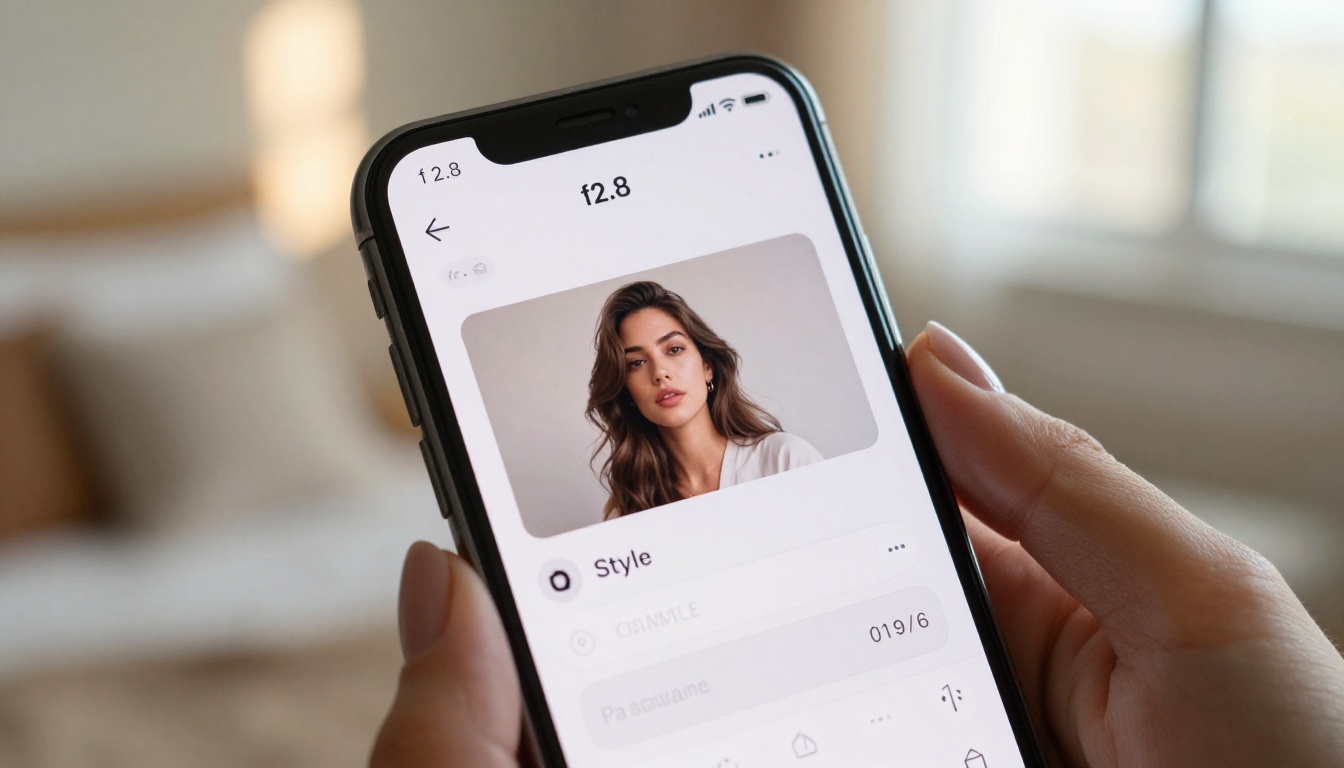 Smartphone showing AI video generation app