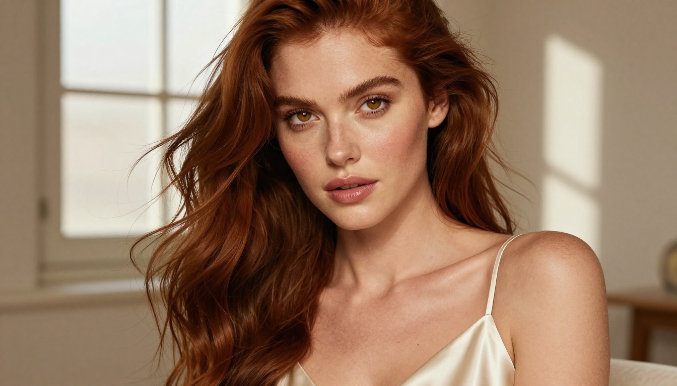 Close-up photorealistic beauty portrait representing high-quality AI-generated output
