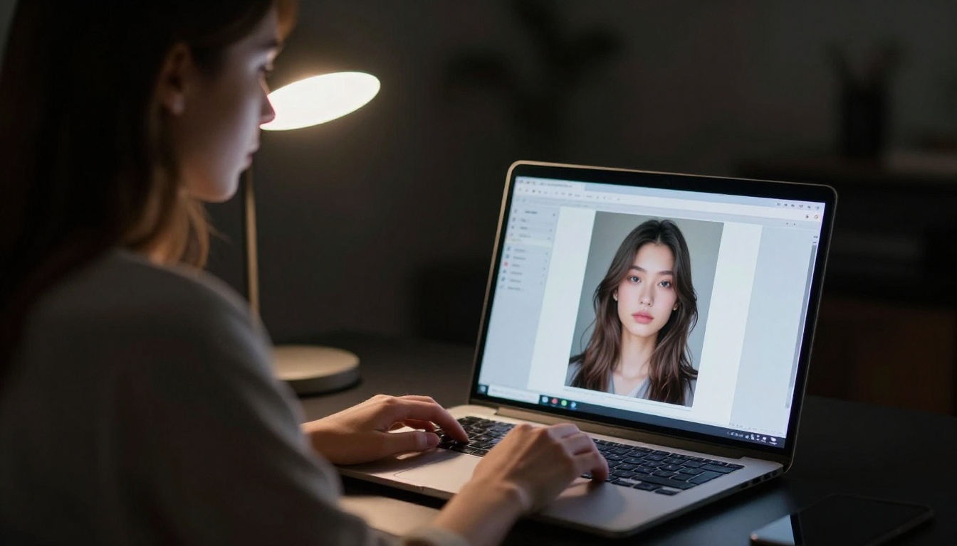 User interface showing AI image generation workflow