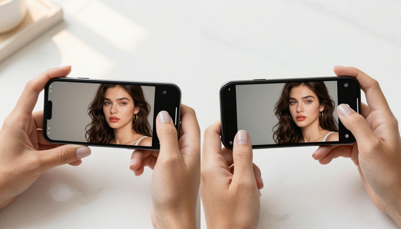 Comparison concept showing two AI platform outputs side by side