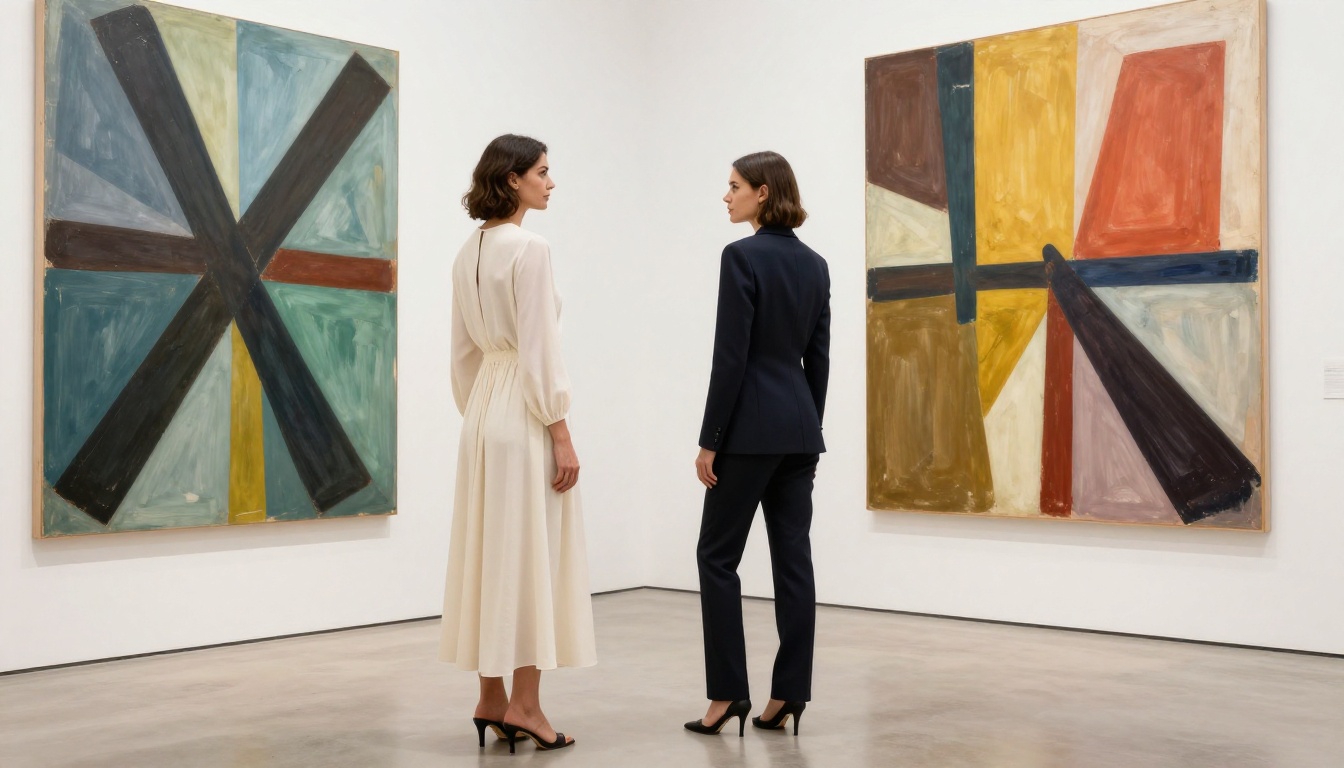 Art gallery comparison showing different visual styles