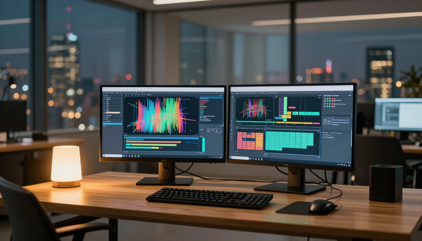 AI creative studio workspace with video generation tools