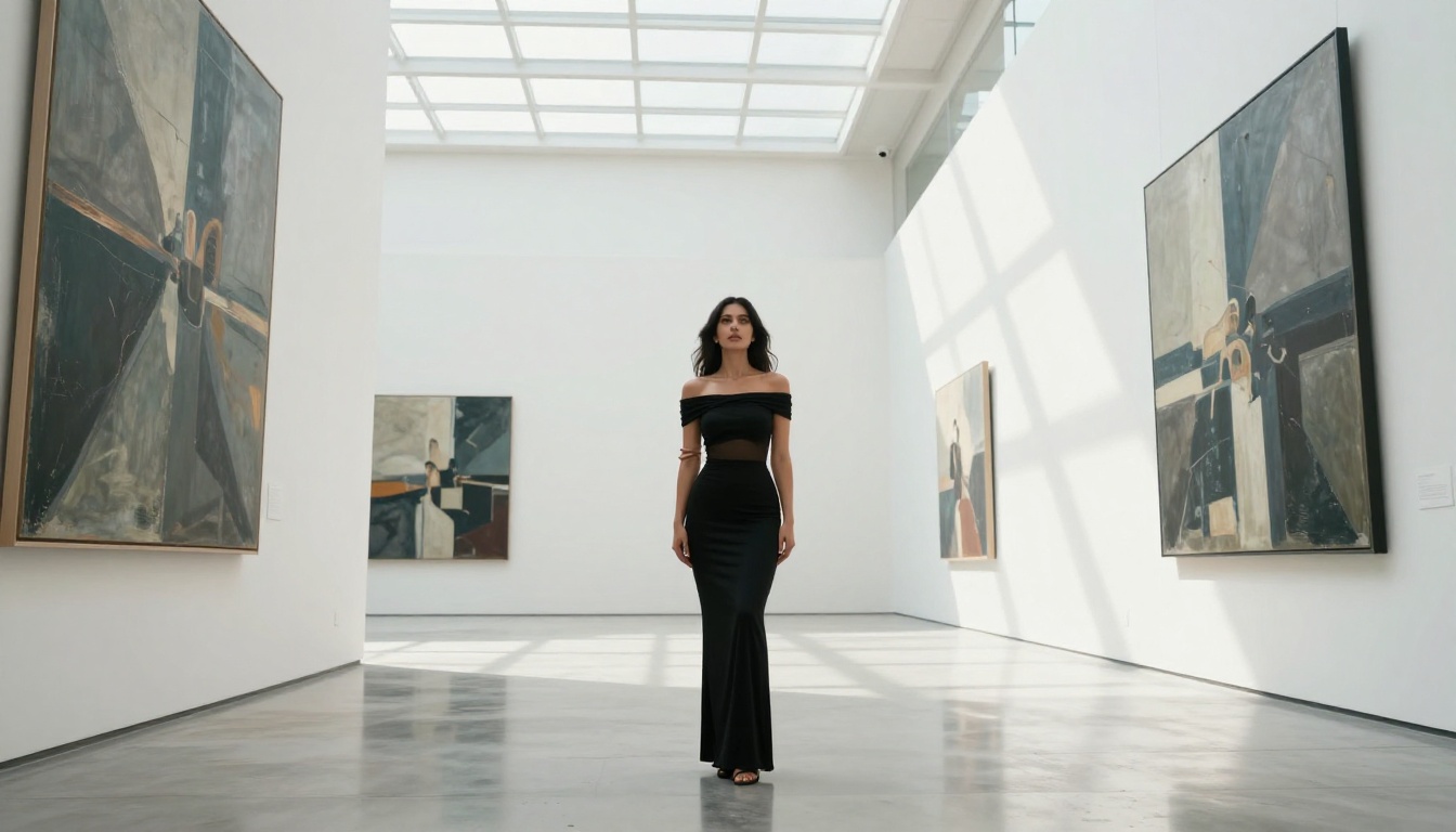 Modern art gallery portrait fine art photography