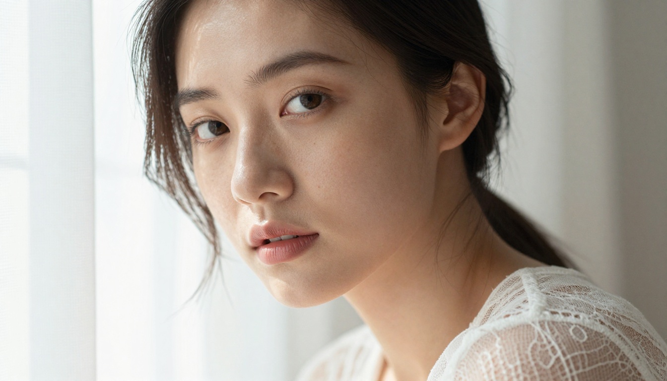 AI glamour close-up photorealistic beauty shot