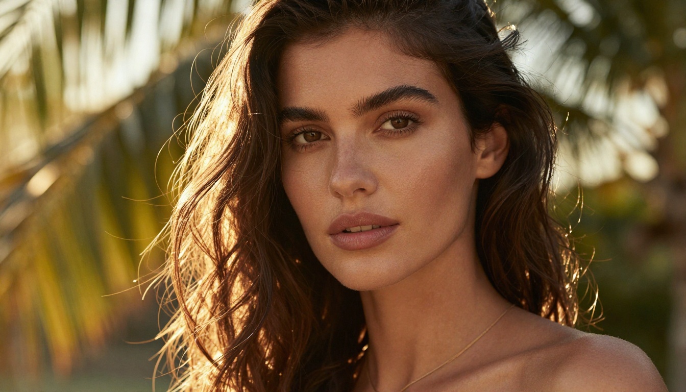 Photorealistic AI portrait close-up quality test