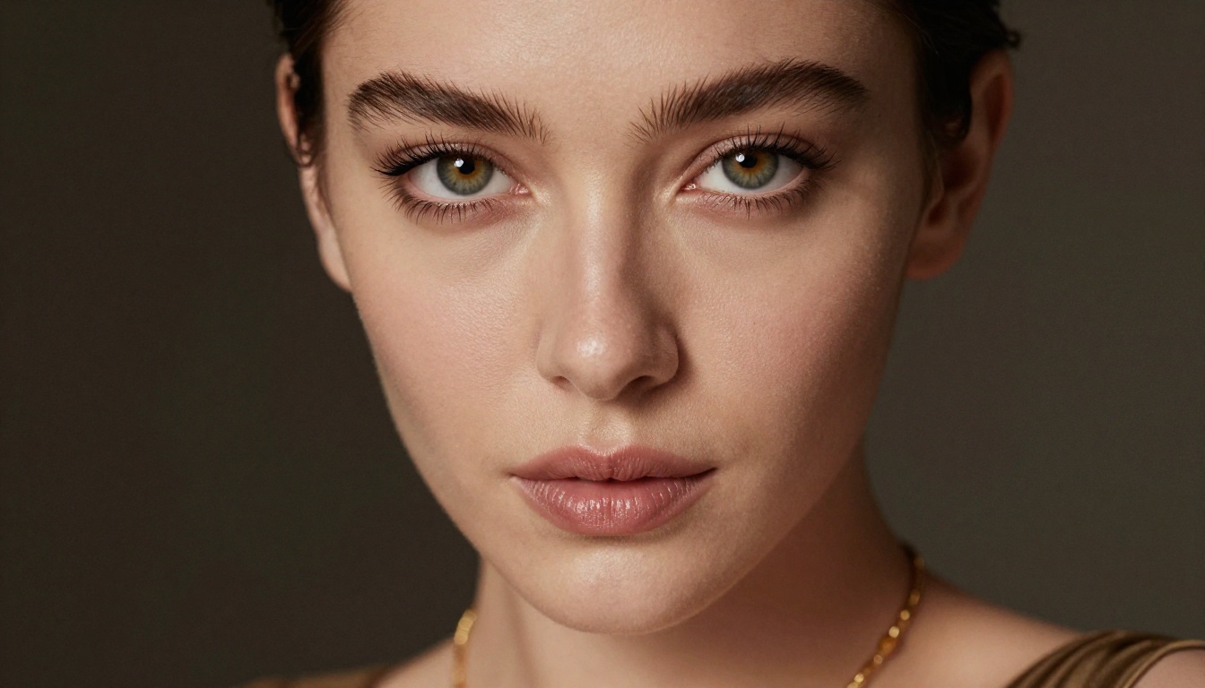Close-up portrait of a beautiful woman