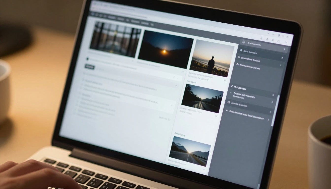 AI video creation dashboard interface on laptop screen