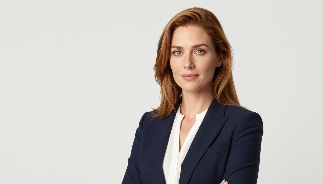 Professional headshot style portrait with studio lighting