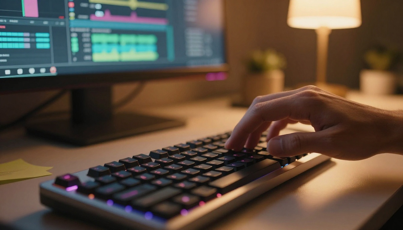 Hands on keyboard video editing