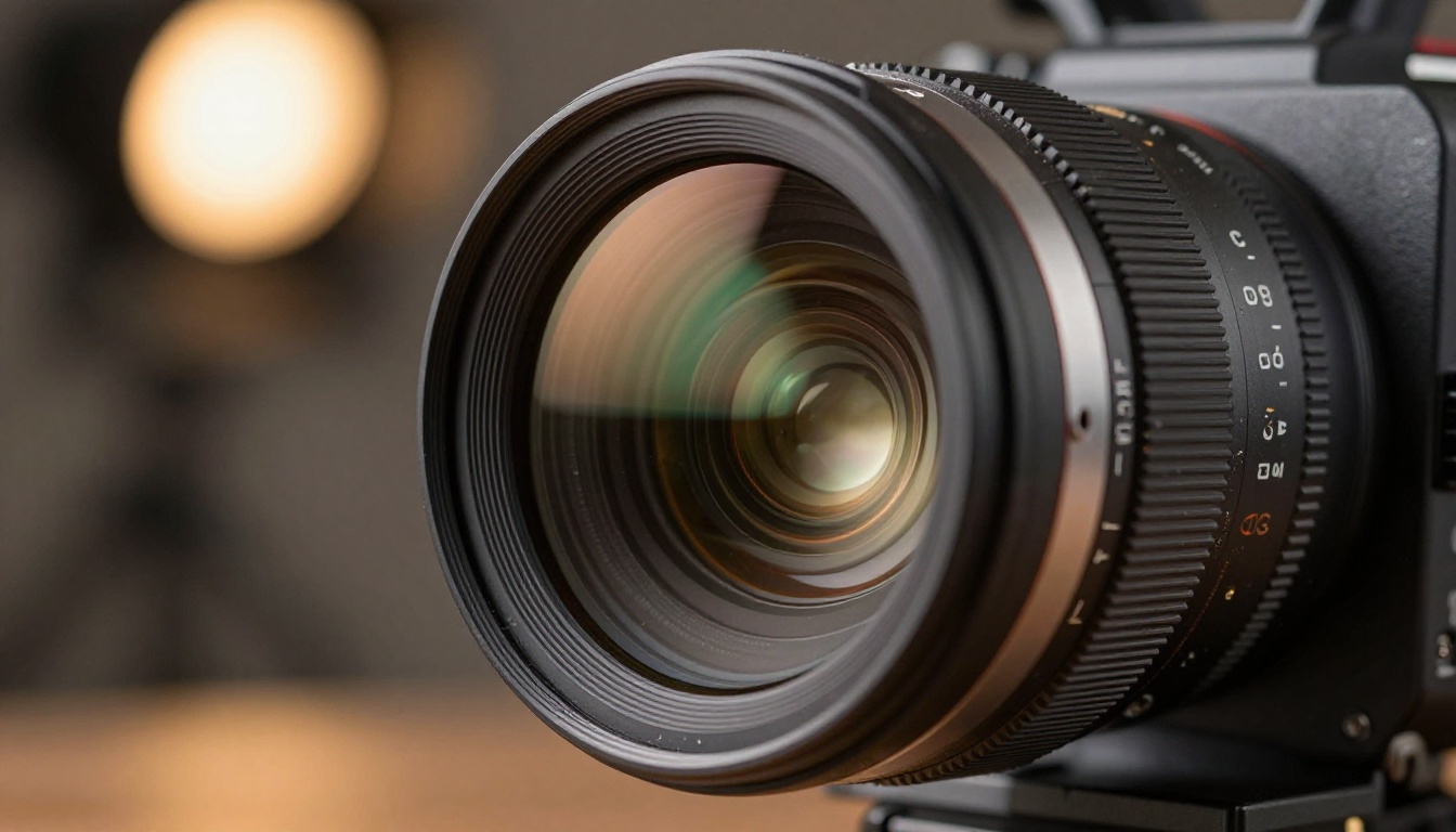 Camera lens close-up detail Camera lens close-up detail