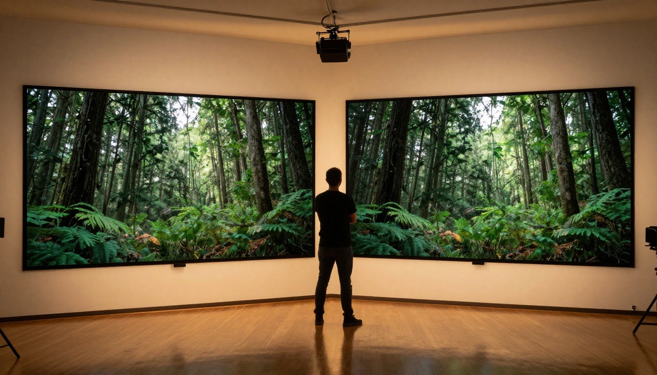 Side-by-side monitor comparison of Veo 3.1 Standard vs Lite output quality