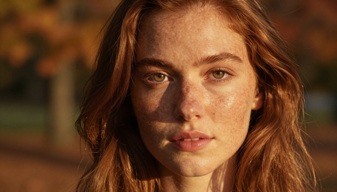 Photorealistic AI portrait output showing detailed skin texture and natural lighting Photorealistic AI portrait output showing detailed skin texture and natural lighting