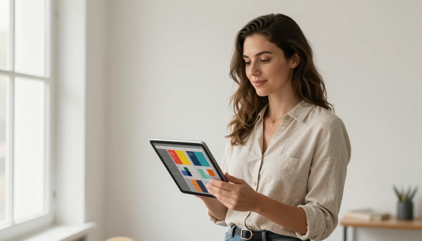 Creative entrepreneur with digital product portfolio