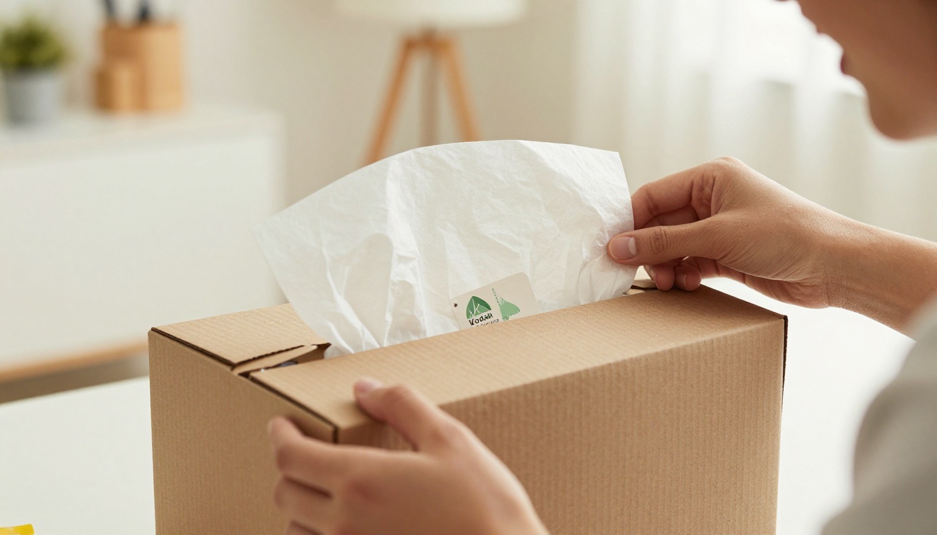 Woman unboxing a premium ecommerce product with excitement