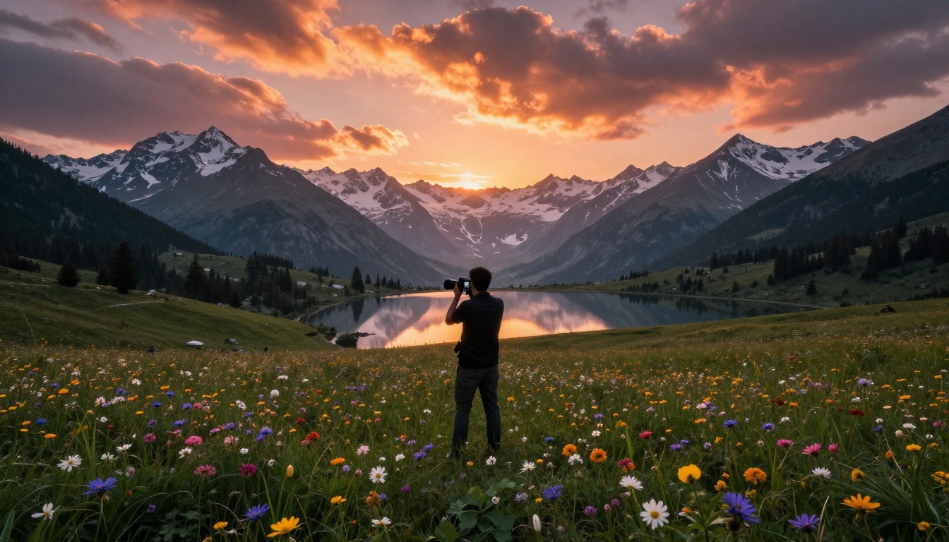 Breathtaking photorealistic landscape generated by AI Breathtaking photorealistic landscape generated by AI