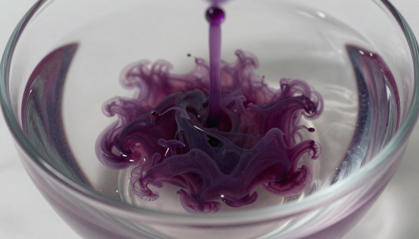Ink drop diffusing into water, representing the concept of diffusion at a molecular level