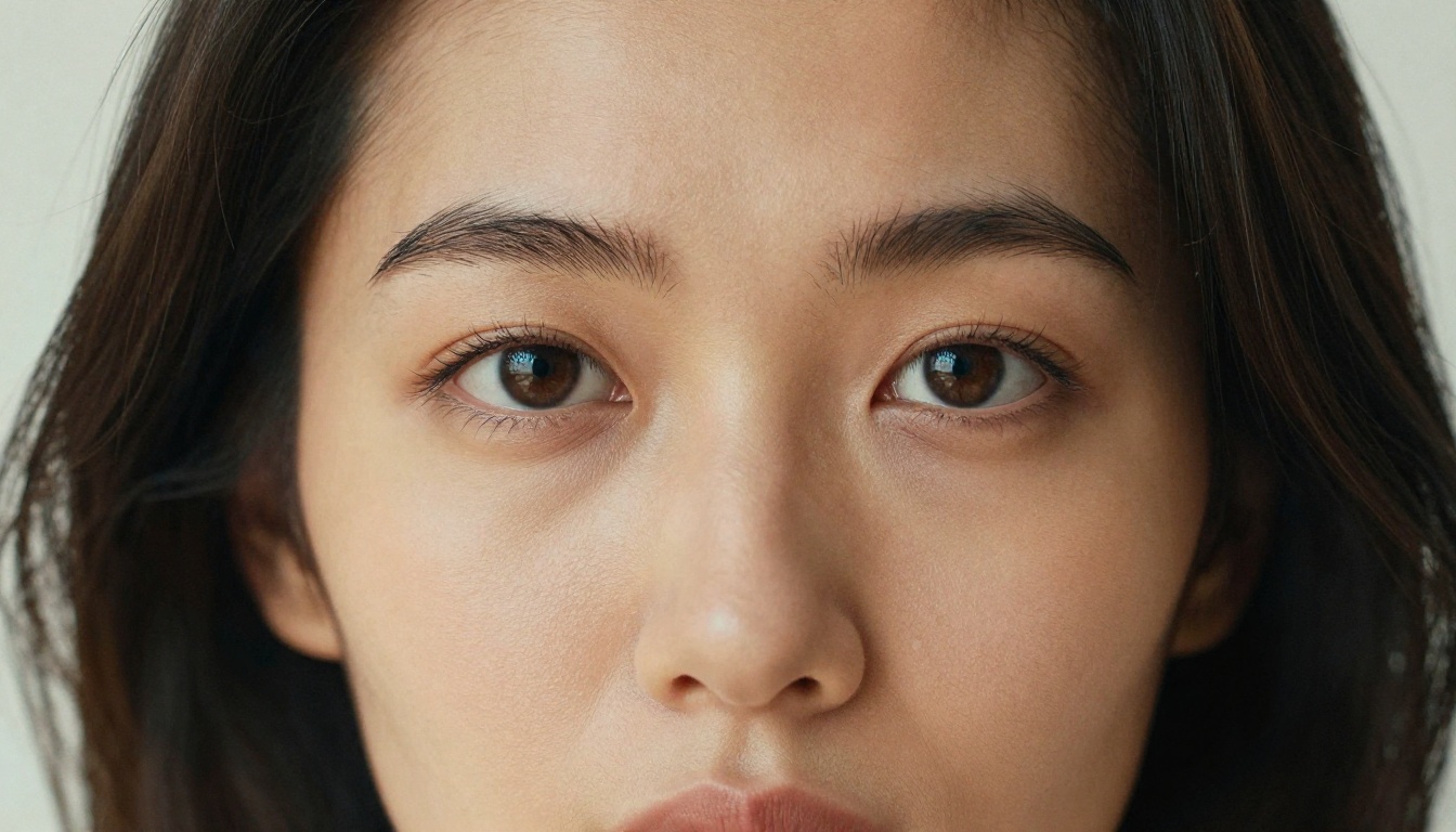 Natural split-tone lighting effect on a face with warm and cool color contrast