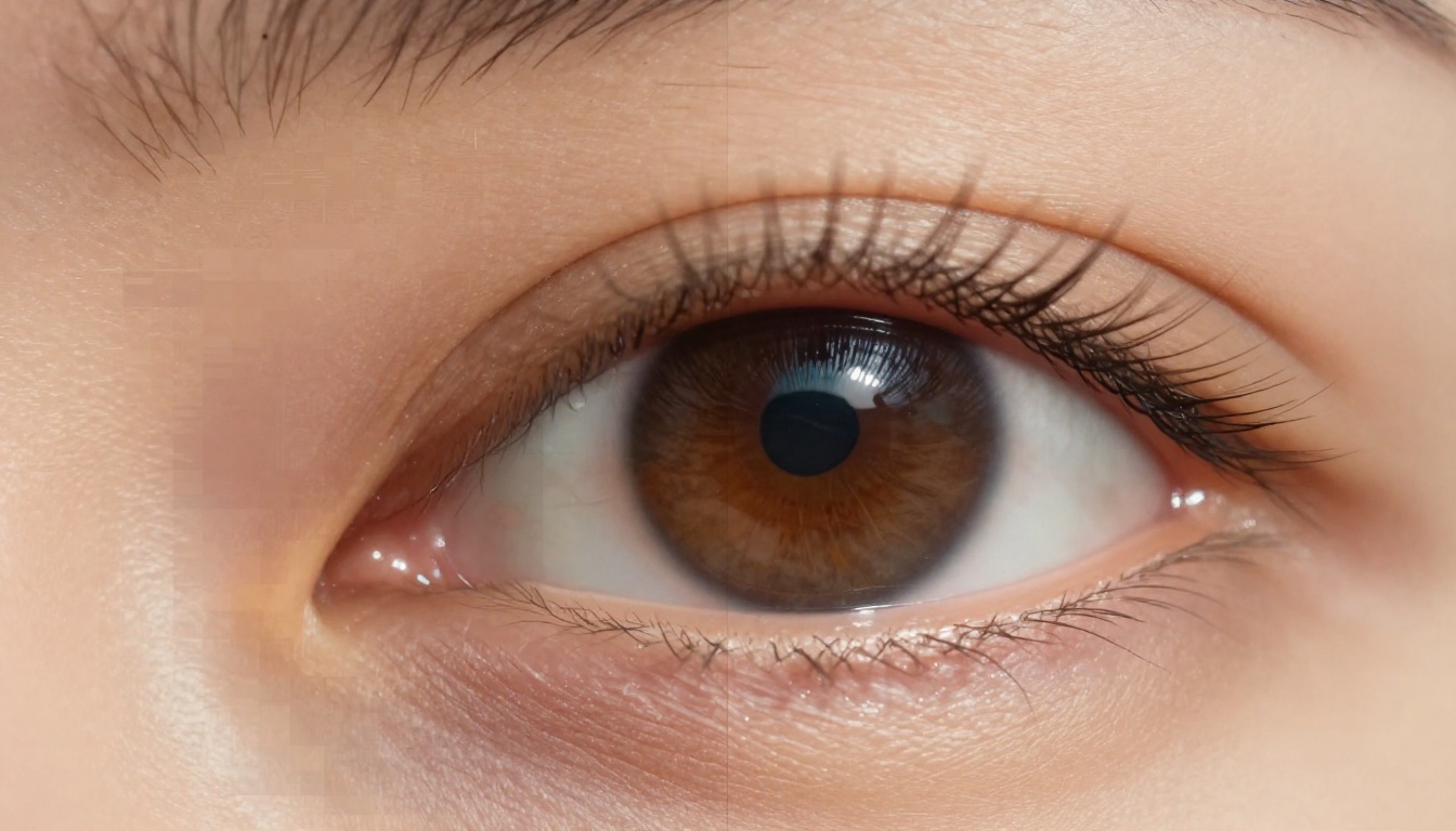 Before and after comparison showing AI upscaling detail recovery on a close-up portrait photograph