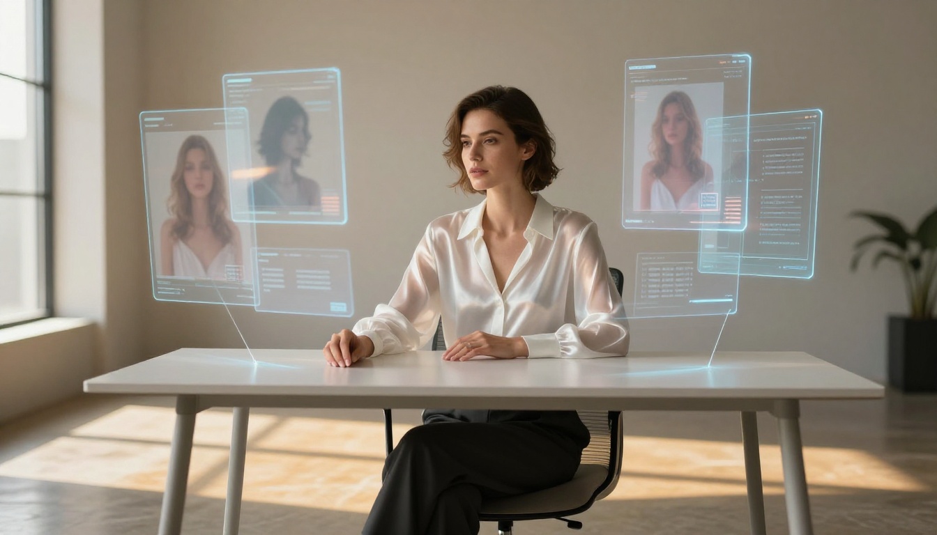 AI interface with image generation preview