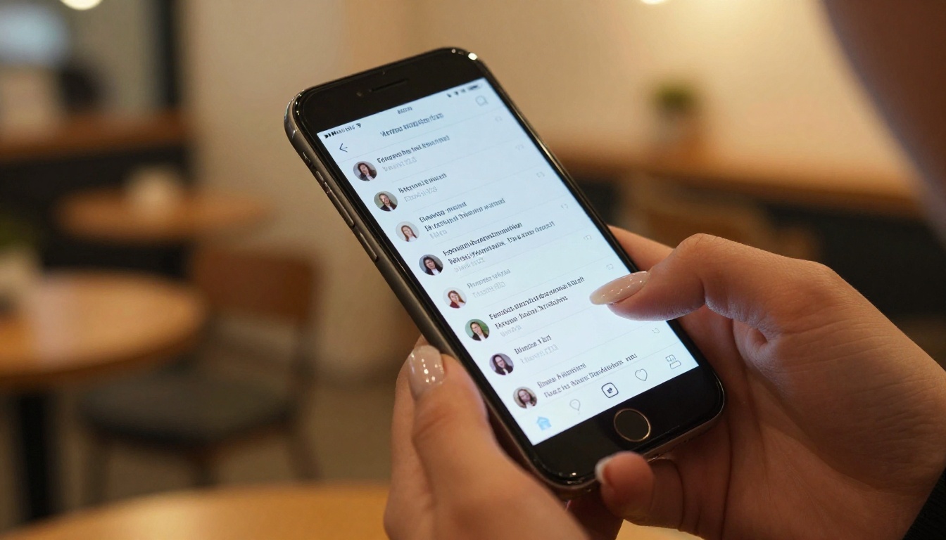 AI viral moment on social media, smartphone screen showing thousands of notifications and shares