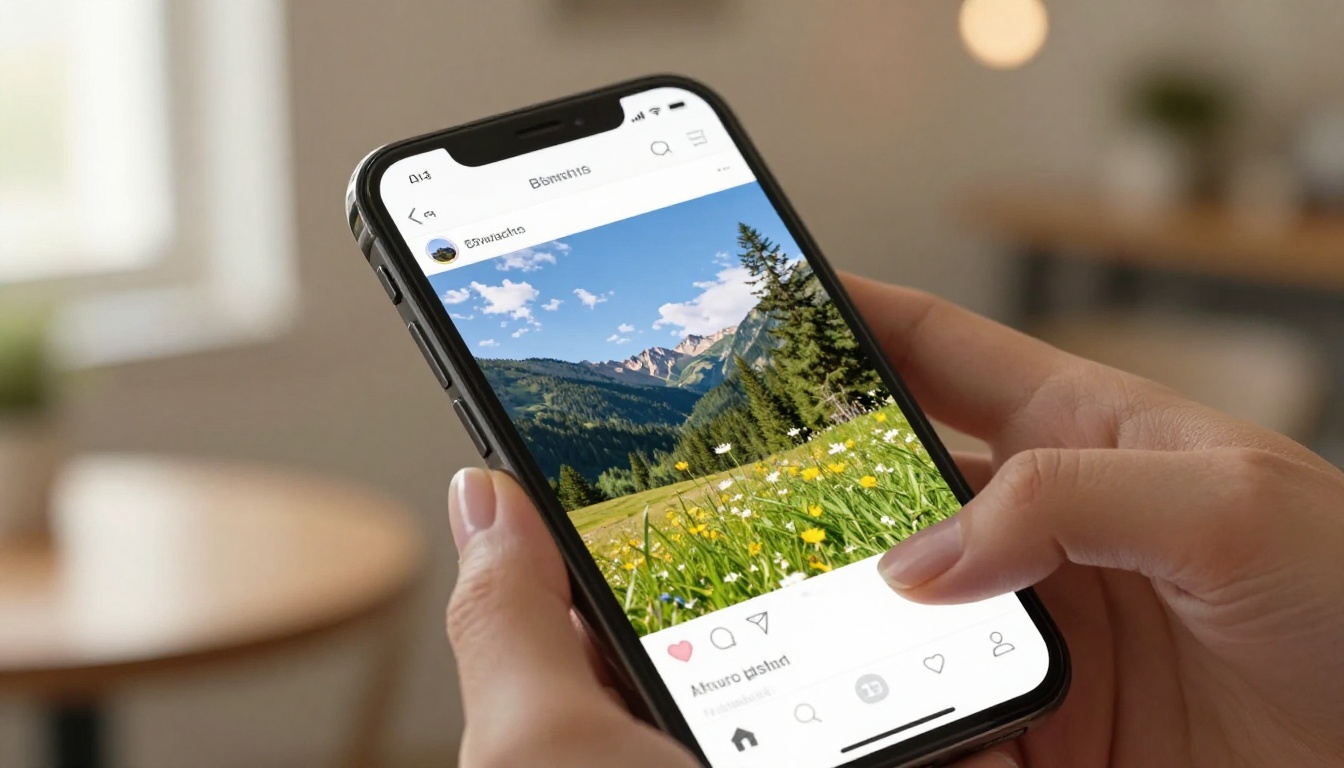 A smartphone screen displaying an AI photo upscaling app with before-and-after restoration results A smartphone screen displaying an AI photo upscaling app with before-and-after restoration results