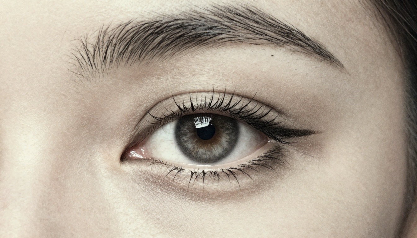 Extreme close-up comparison of graphite sketch lines and photorealistic eye detail, showing the transformation from rough line art to stunning realistic artwork