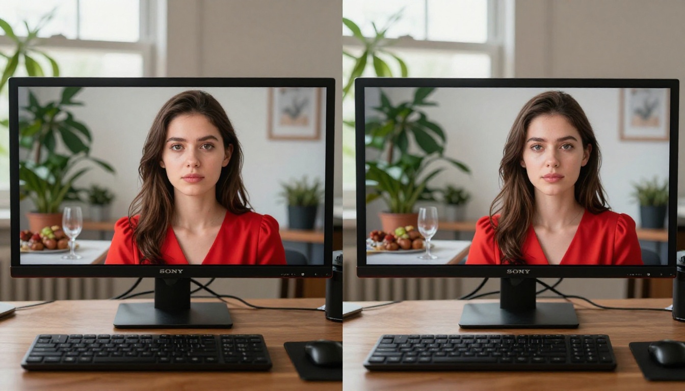 Split screen comparison showing consistent vs inconsistent AI character generation Split screen comparison showing consistent vs inconsistent AI character generation