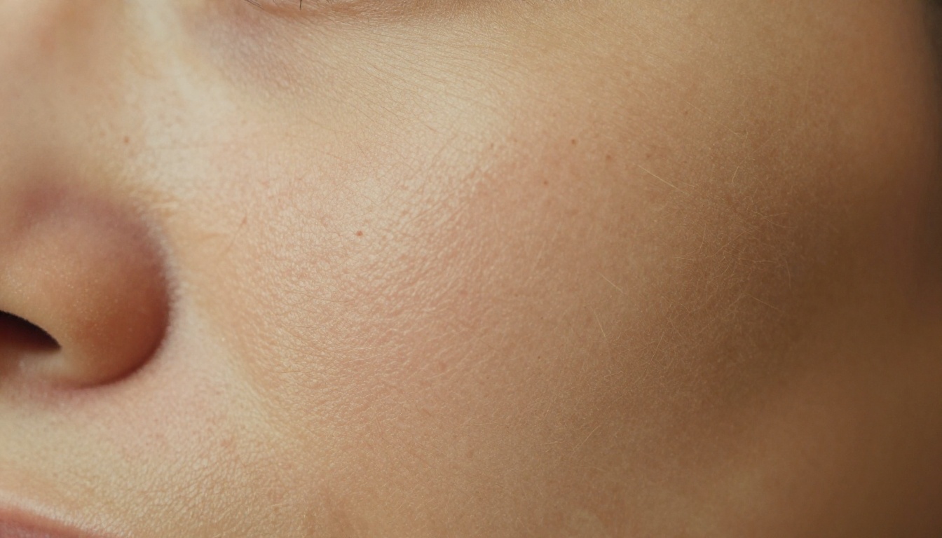 Natural skin texture close-up showing pores and authentic biological detail