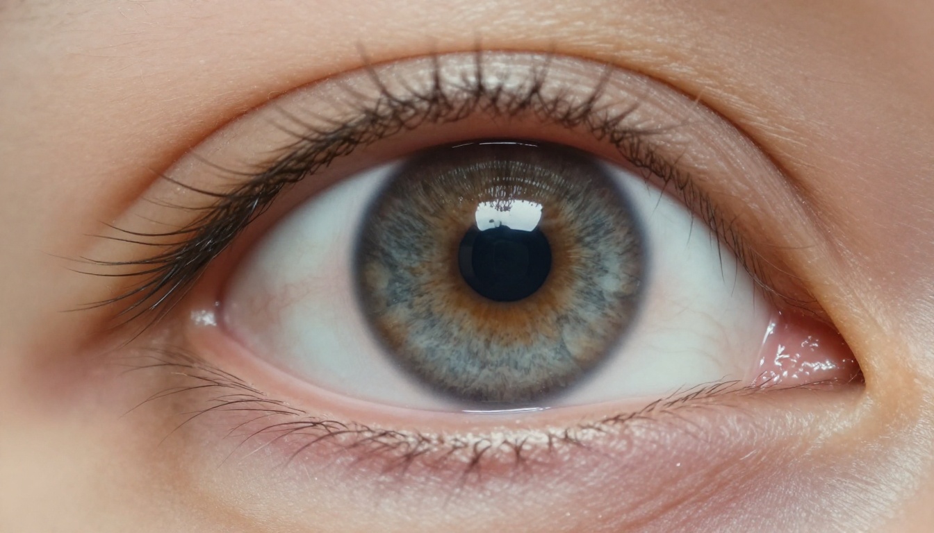 Extreme close-up of a human eye with iris texture and skin detail Extreme close-up of a human eye with iris texture and skin detail