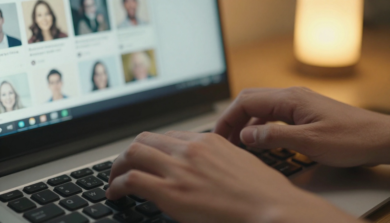 Close-up of hands typing on a mechanical keyboard with a Reddit thread visible on monitor in background showing thousands of upvotes