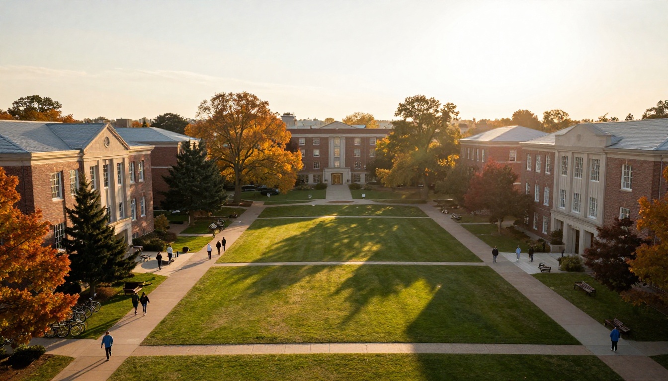 University campus representing AI research and education