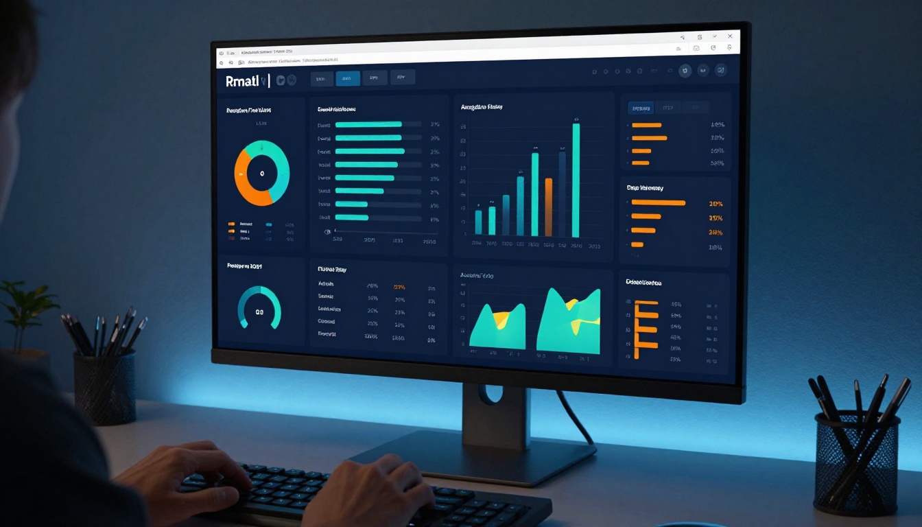 Analytics dashboard showing document engagement metrics Analytics dashboard showing document engagement metrics