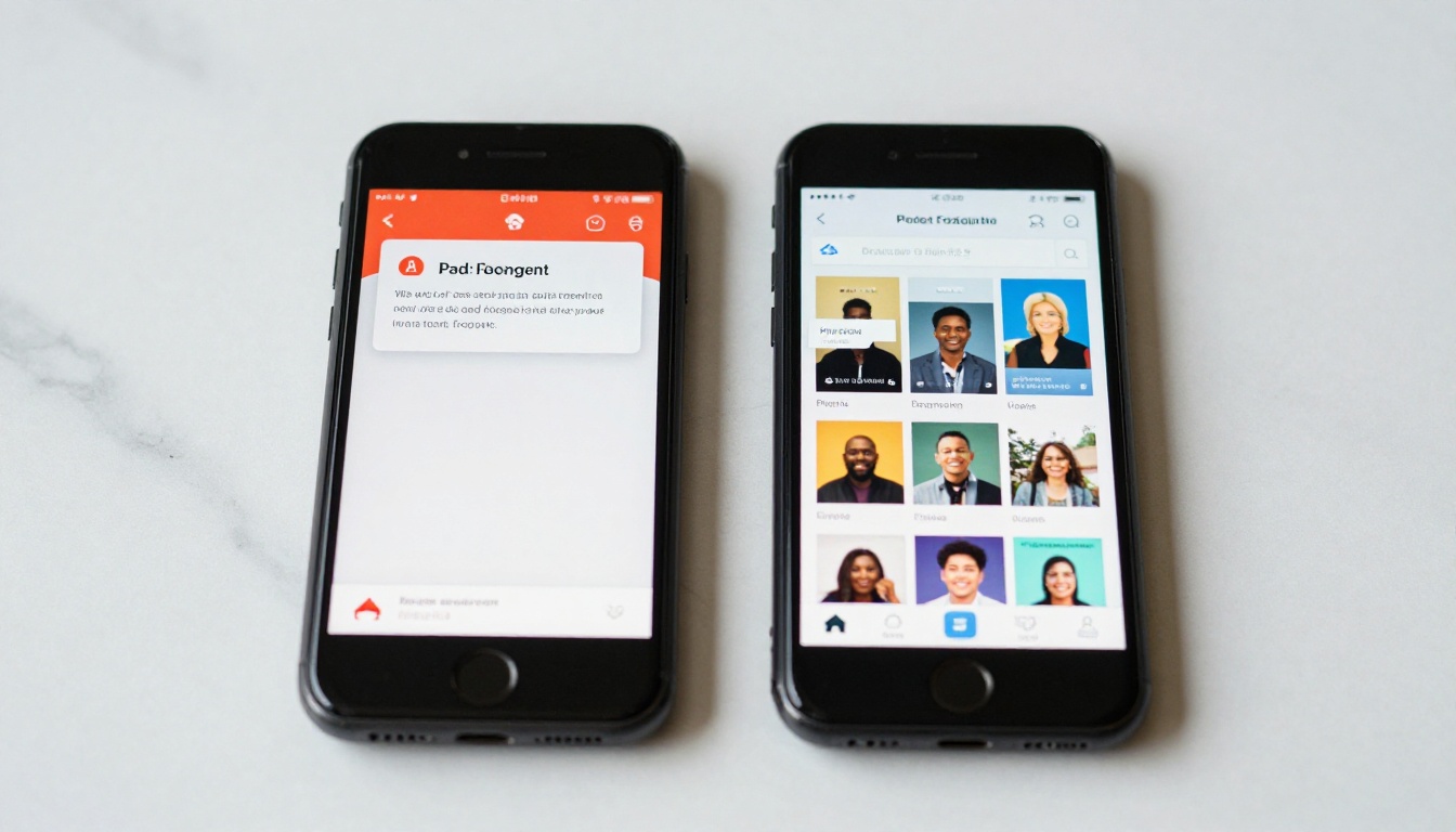PDF vs shareable link comparison on two phones side by side