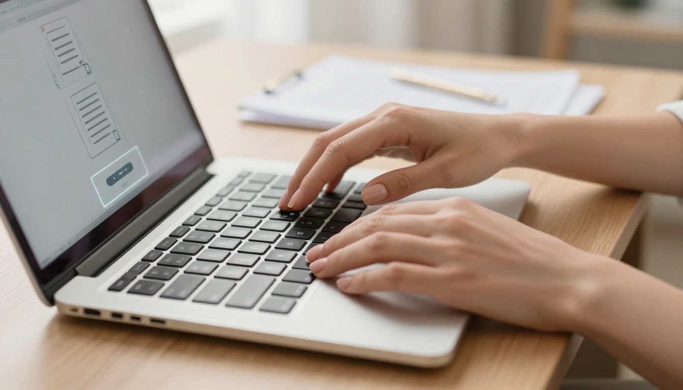 Hands uploading a PDF document to a digital platform