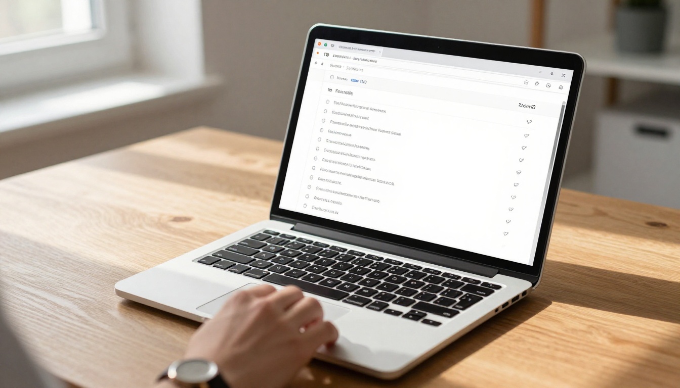 Low-angle laptop view showing a comparison table open in a browser