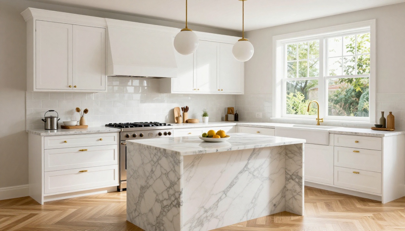 Stunning luxury kitchen interior for high-end real estate listing photography