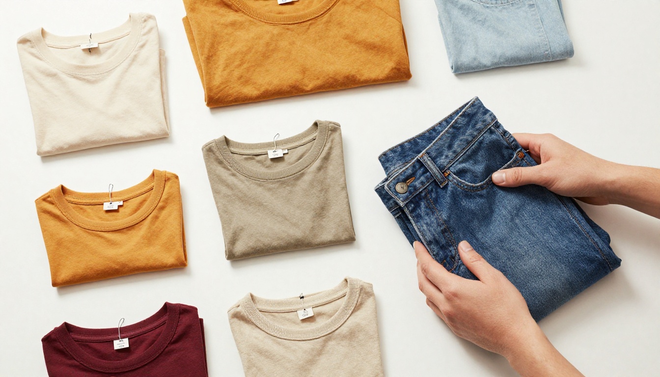 Products arranged for an online sale catalog