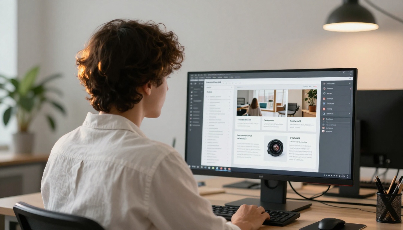 UX designer adding alt text and descriptive labels to a digital flipbook interface