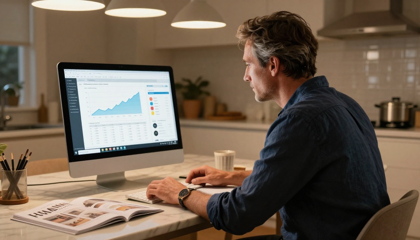 Analytics dashboard showing digital catalog performance metrics
