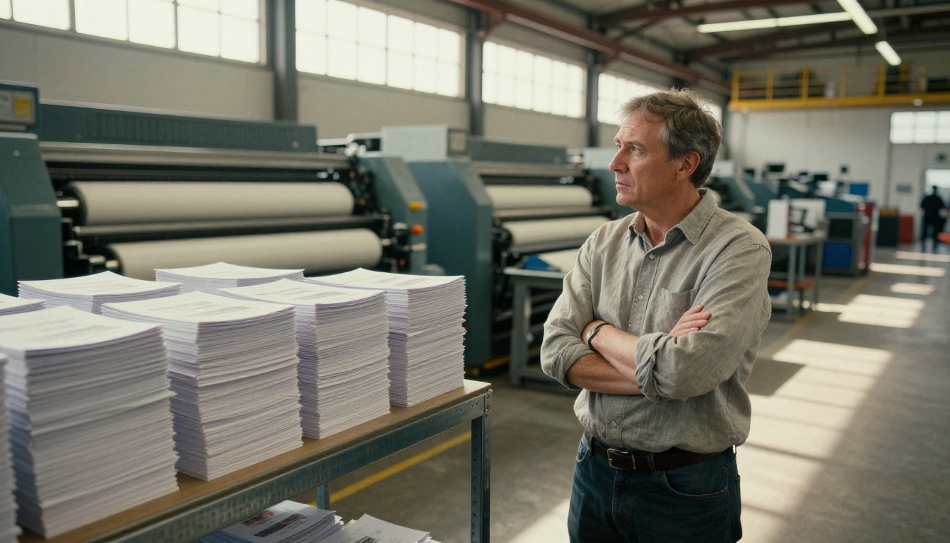 Venue manager at industrial printing facility