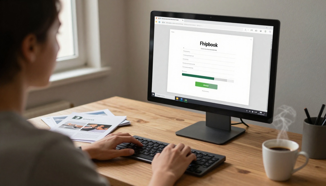 eBay seller uploading product catalog PDF to flipbook conversion platform eBay seller uploading product catalog PDF to flipbook conversion platform
