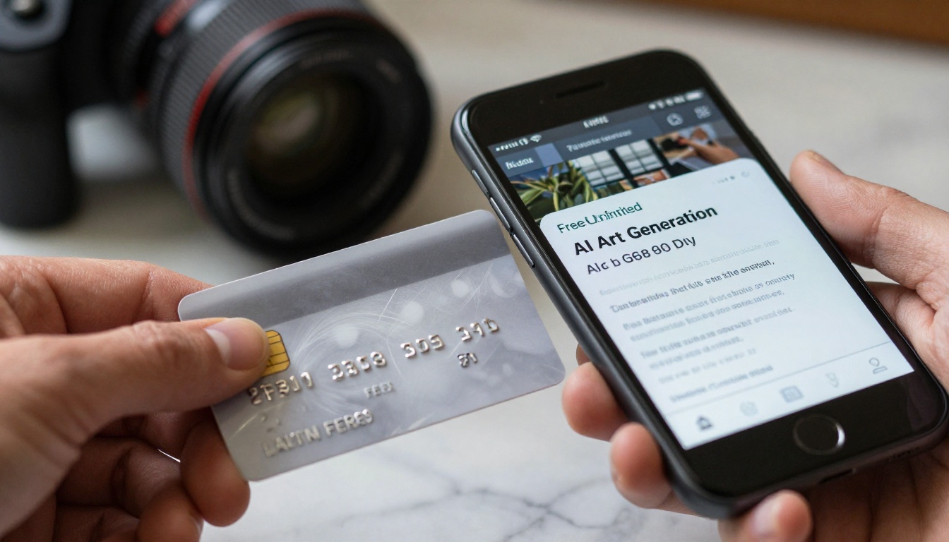 Hands comparing subscription costs and free alternatives