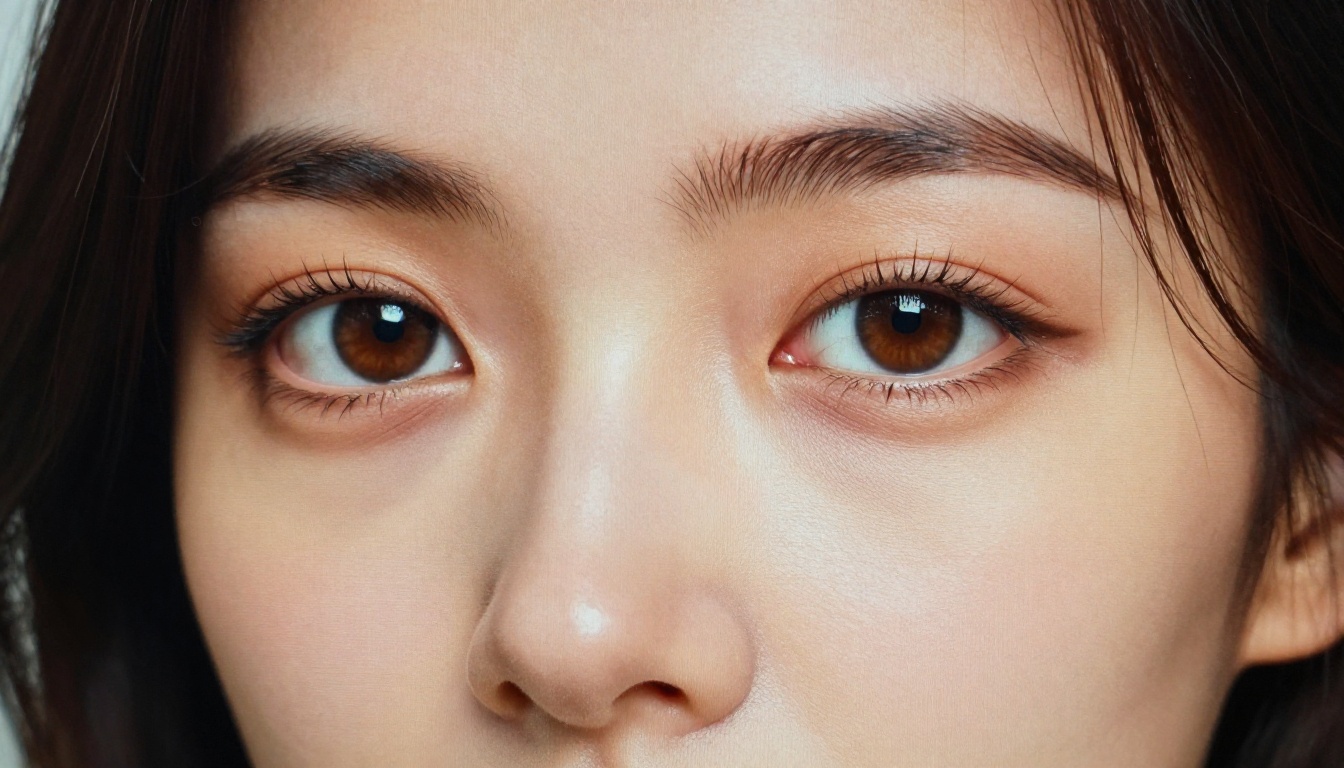 Close-up of monitor screen displaying photorealistic AI-generated portrait