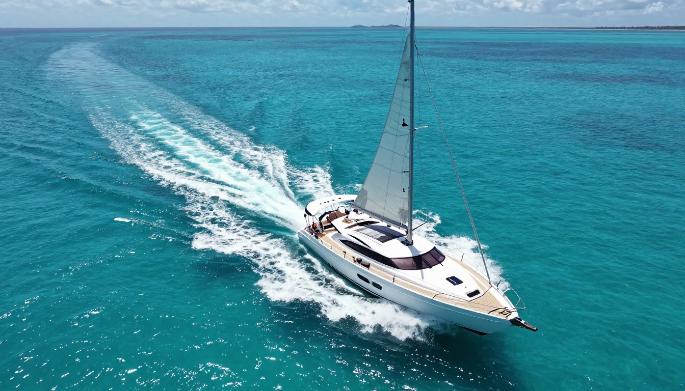 AI-generated photorealistic luxury yacht scene created on PicassoIA